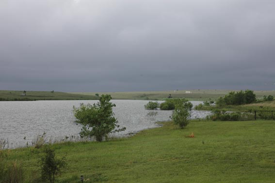 Pond view at McKnight Ranch in Spring time.